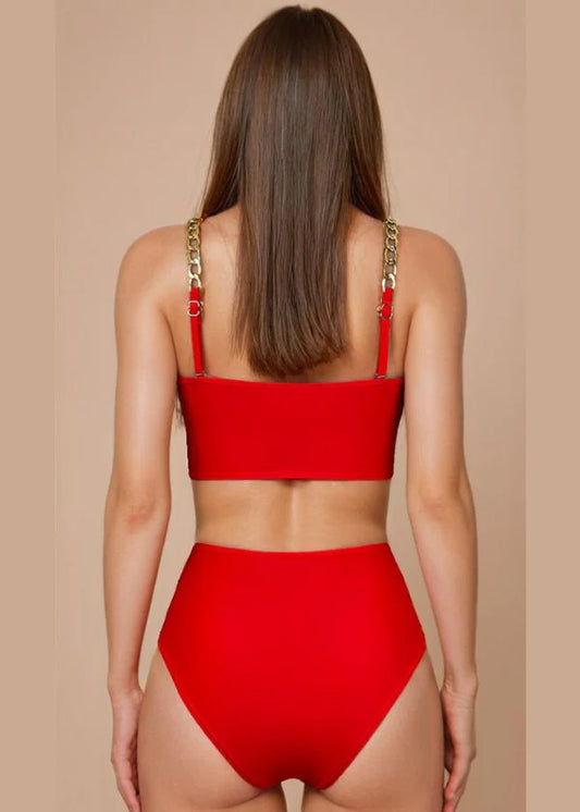Red Chain Bikini
