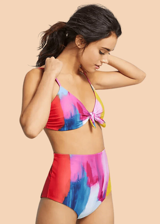Pink Printed Bikini
