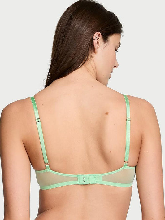 Wicked Unlined Boho Floral Embroidery Balconette Bra